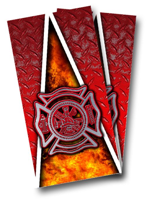 Fireman Cornhole Wrap