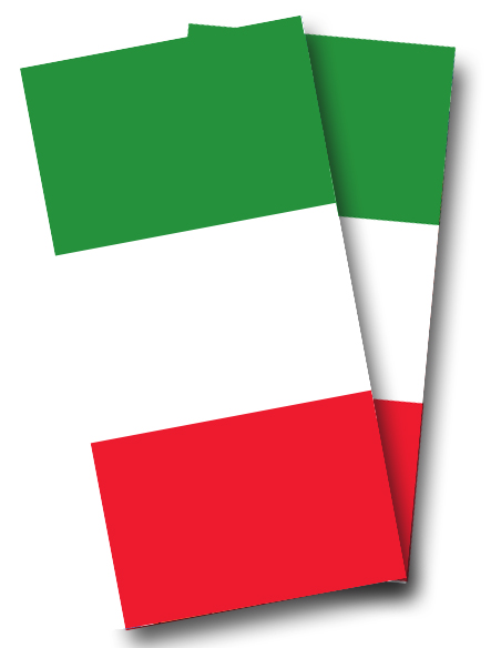 Italian Flag Cornhole Wrap
