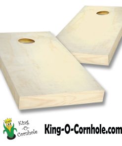 Natural Unpainted Cornhole Boards Set