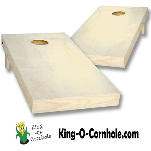Natural Unpainted Cornhole Boards Set