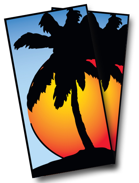 Sunset Cornhole Wrap