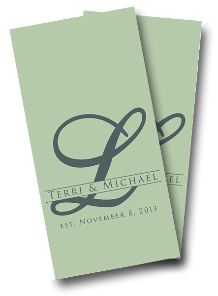 Wedding Letter Cornhole Wrap
