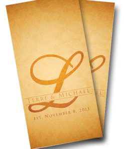 Wedding Letter Rustic Cornhole Wrap