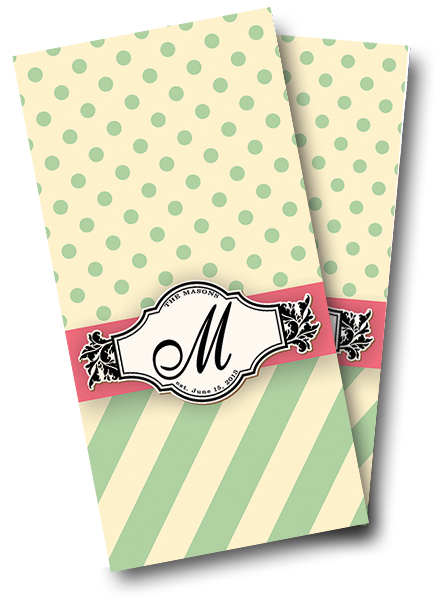 Wedding Ribbon Cornhole Wrap