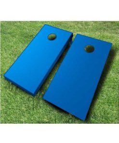 painted cornhole boards royal blue