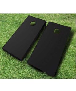 painted cornhole boards black