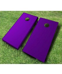 painted cornhole boards purple