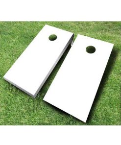 painted cornhole boards white