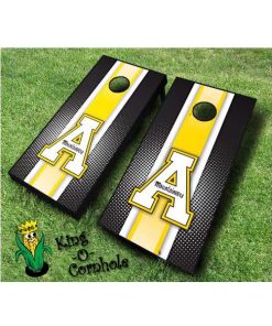 Appalachian State Mountaineers cornhole boards-Stripe
