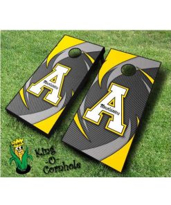 Appalachian State Mountaineers cornhole boards Swoosh