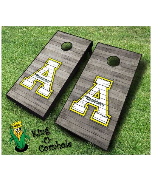 Appalachian State Mountaineers cornhole boards Distressed