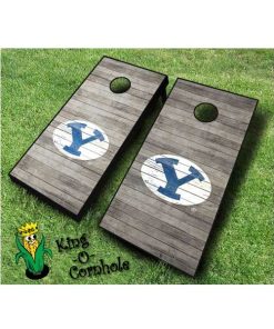Brigham Young BYU NCAA cornhole boards Distressed