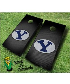 Brigham Young BYU NCAA cornhole boards Slanted