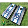 Creighton Bluejays NCAA cornhole boards stripe