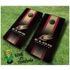 Elon Phoenix NCAA cornhole boards Stripe
