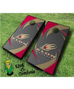 Elon Phoenix NCAA cornhole boards Swoosh