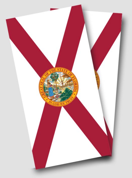 Florida Flag Cornhole Wrap