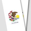 Illinois Flag Cornhole Wrap