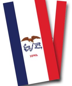 Iowa Flag Cornhole Wrap