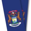 Michigan Flag Cornhole Wrap