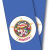 Minnesota Flag Cornhole Wrap