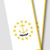 Rhode Island Flag Cornhole Wrap