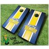 Toledo rockets NCAA cornhole boards Stripe