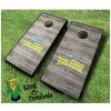Toledo rockets NCAA cornhole boards Distressed