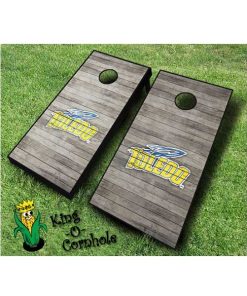 Toledo rockets NCAA cornhole boards Distressed