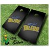 Toledo rockets NCAA cornhole boards Slanted