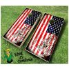american flag grunge constitution cornhole boards