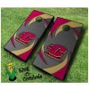 central michigan Chippewas NCAA cornhole boards Swoosh