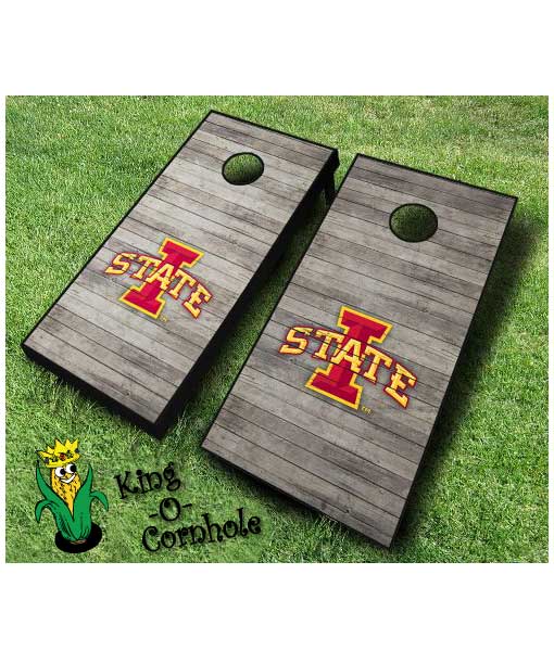 iowa state cyclones NCAA cornhole boards distressed