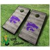 kansas state wildcats NCAA cornhole boards Distressed