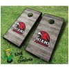 miami redhawks NCAA cornhole boards Distressed