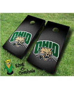 ohio university bobcats NCAA cornhole boards Slanted