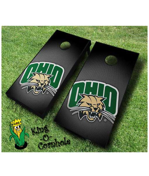 ohio university bobcats NCAA cornhole boards Slanted