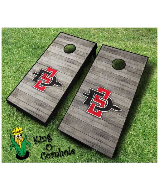san diego state aztecs NCAA cornhole boards Distressed