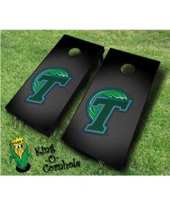 tulane green wave NCAA cornhole boards Slanted