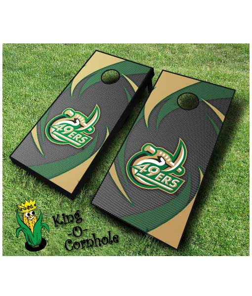 unc charlotte 49ers NCAA cornhole boards Swoosh