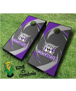 weber state wildcats NCAA cornhole boards Swoosh