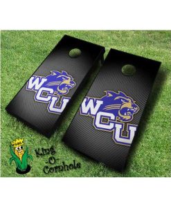 western carolina catamounts NCAA cornhole boards Slanted