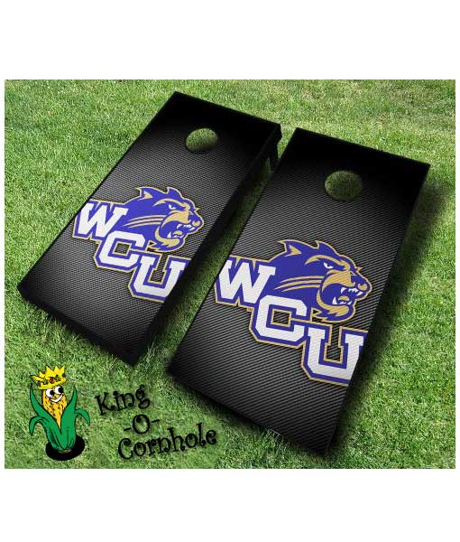 western carolina catamounts NCAA cornhole boards Slanted