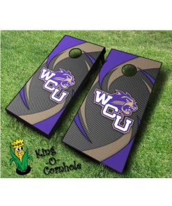 western carolina catamounts NCAA cornhole boards Swoosh