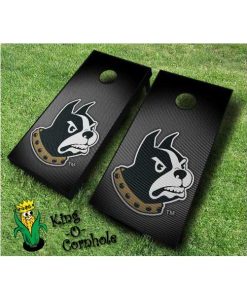 wofford terriers NCAA cornhole boards Slanted