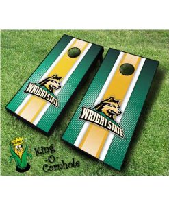 wright state raiders NCAA cornhole boards-Stripe