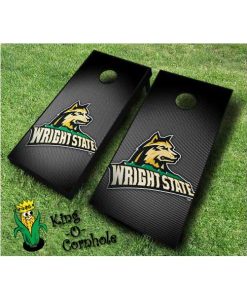 wright state raiders NCAA cornhole boards Slanted