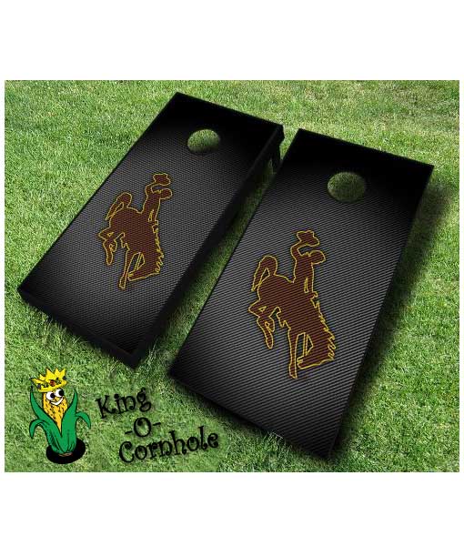 wyoming cowboys NCAA cornhole boards Slanted