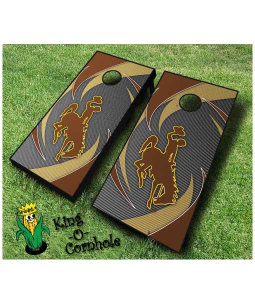 wyoming cowboys NCAA cornhole boards Swoosh