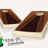 Retro Stained Bennett Pyramid Cornhole Boards